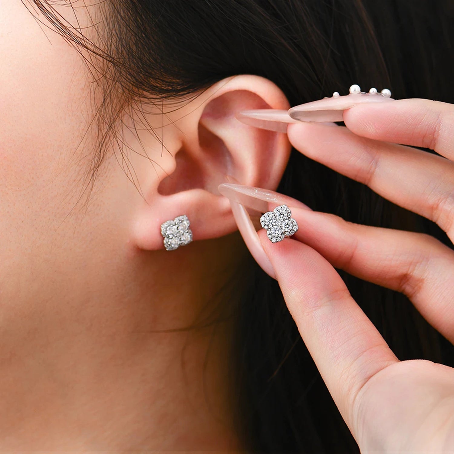 Dazzling Moissanite Stud Earrings